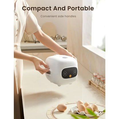 Compact Mini Rice Cooker, 4 Cup, Portable Nonstick with 24H Delay Timer
