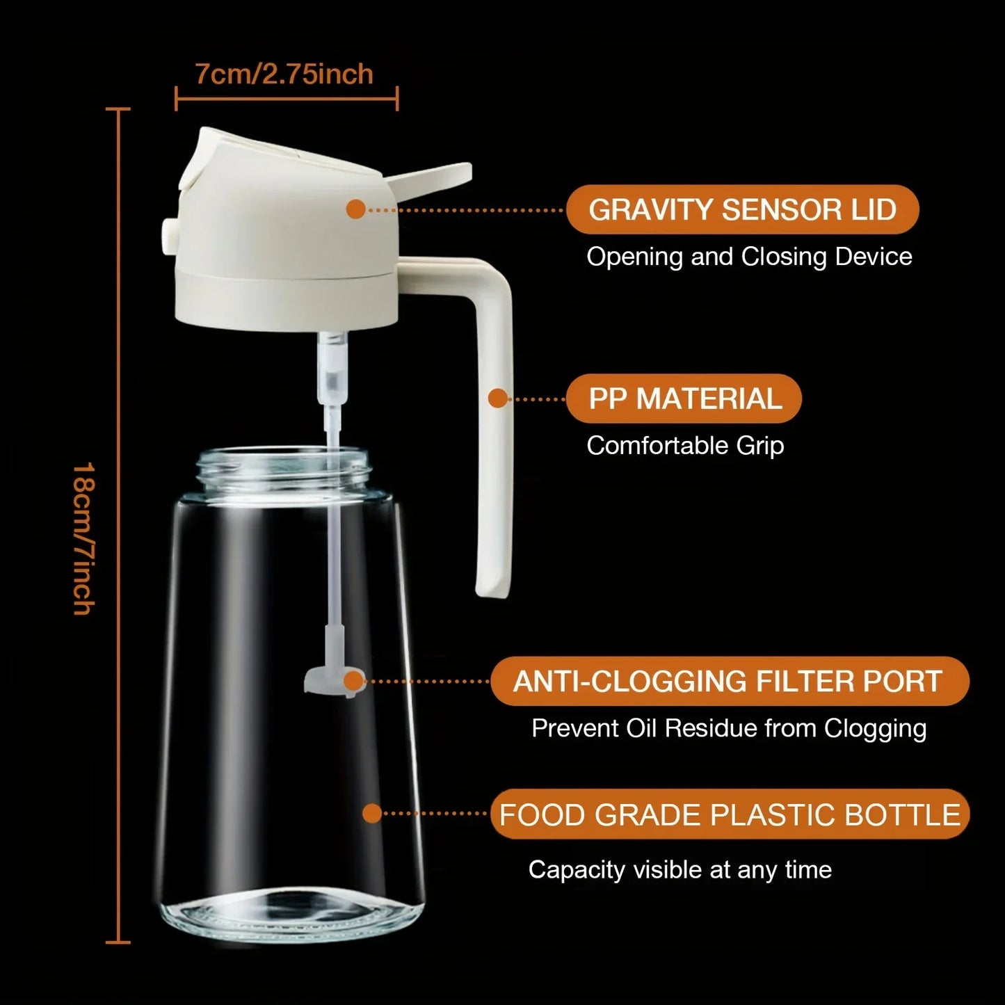 Oil Spray Dispenser Bottle