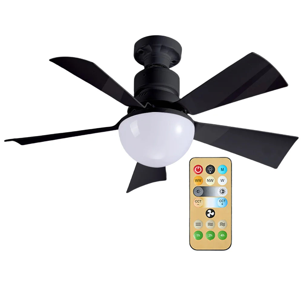 30/40W Ceiling Fan With Light, Remote Control Dimming