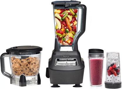 72 oz Blender, 8-Cup Food Processor, To-Go Cups - Ice Crushing & More