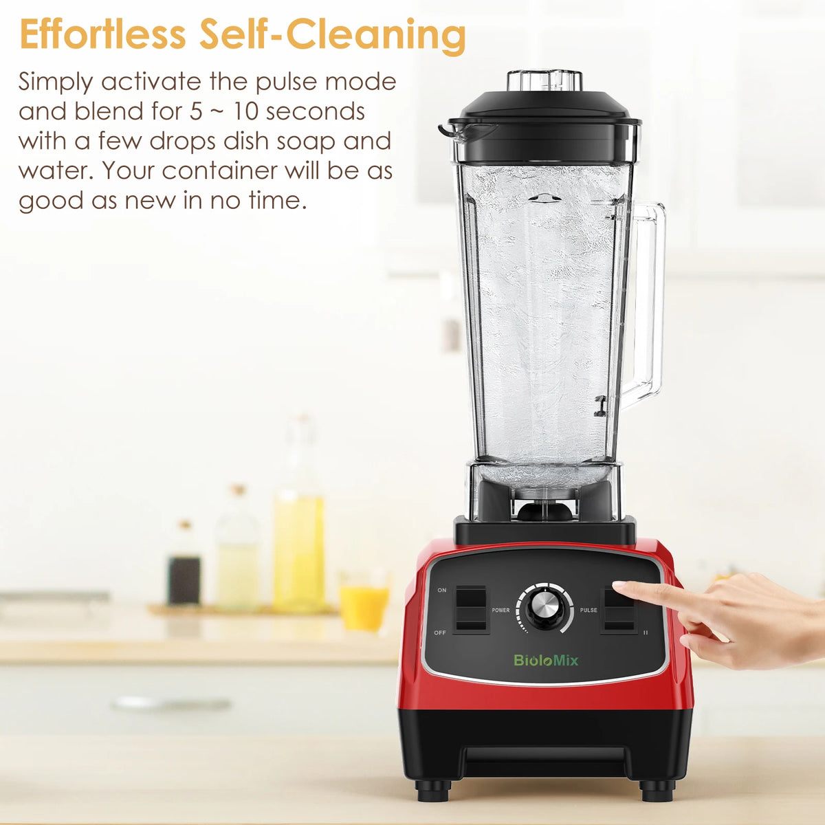 BPA Free 3HP 2200W Heavy Duty Grade Blender, Mixer, Juicer -  High Power Food Processor
