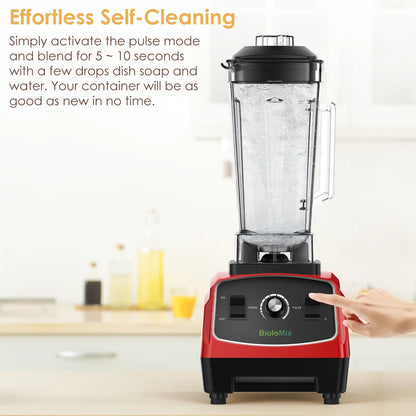 BPA Free 3HP 2200W Heavy Duty Grade Blender, Mixer, Juicer -  High Power Food Processor