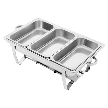 Stainless Steel Chafing Dish Buffet Set, Rectangular Catering Chafer