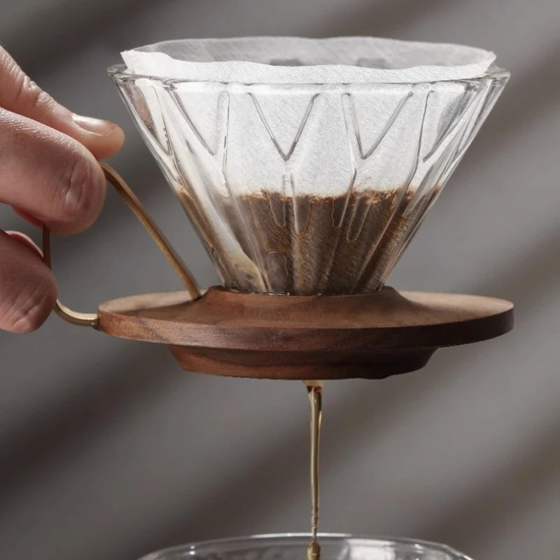 50/100pcs Disposable Cone Coffee Filter Paper for Pouring and Drip Coffee Machines