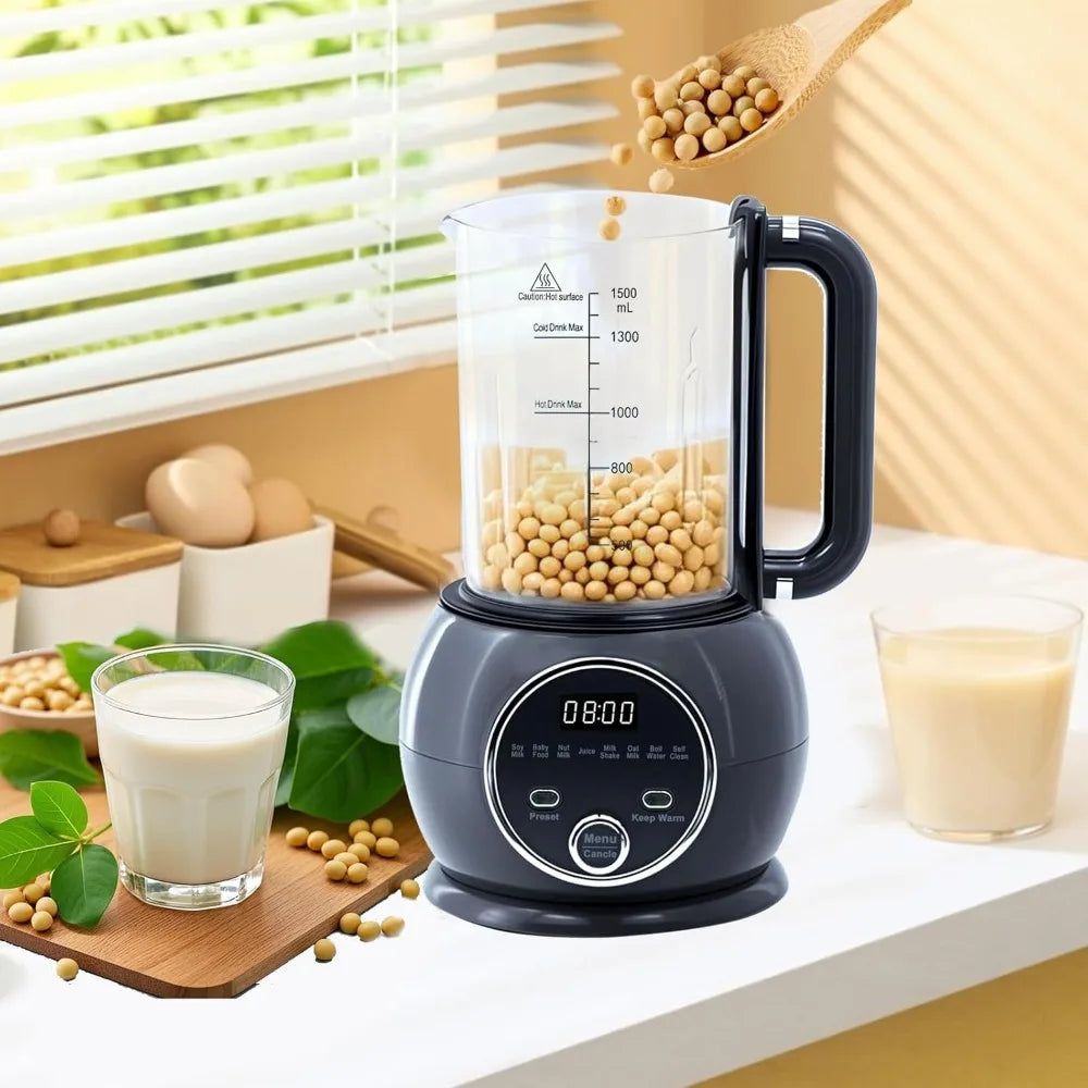 Ten in One Nut Milk Maker and Blender, 51oz 20 Blades Auto Clean