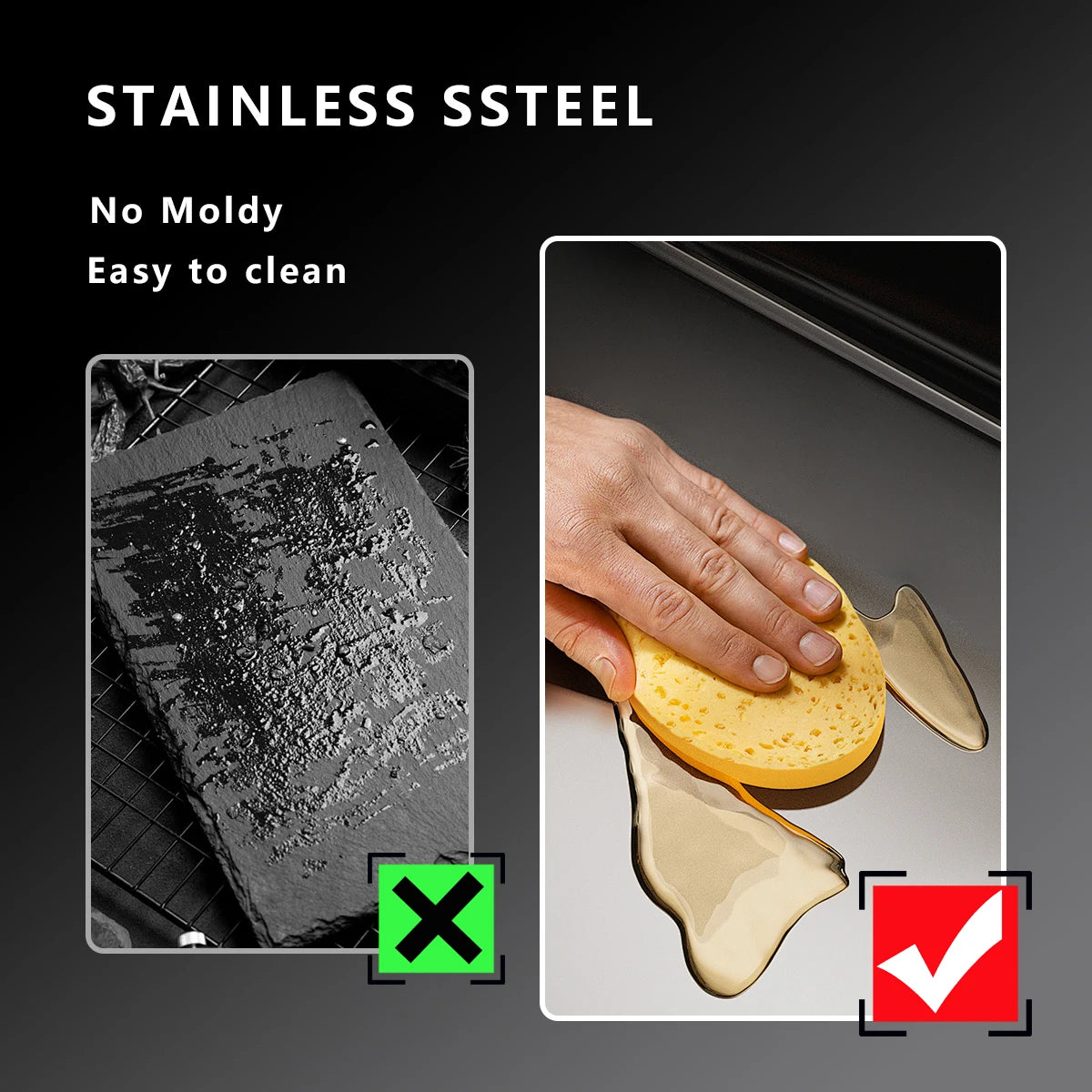 Stainless Steel Cutting Board for Food Preparation ,Meal Prep