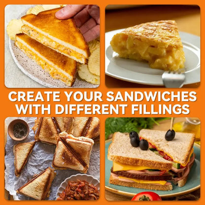 4 Slice Electric Panini Grill Press Sandwich Maker