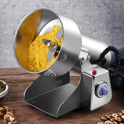 2000G Electric Stainless Steel Grain Mill Grinder, Pulverizer Powder Machine, for Dry Herbs Grains Spices Cereals Coffee Corn