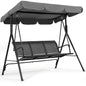 Outdoor 3-Seat Porch Swing for Adults, & Adjustable Canopy