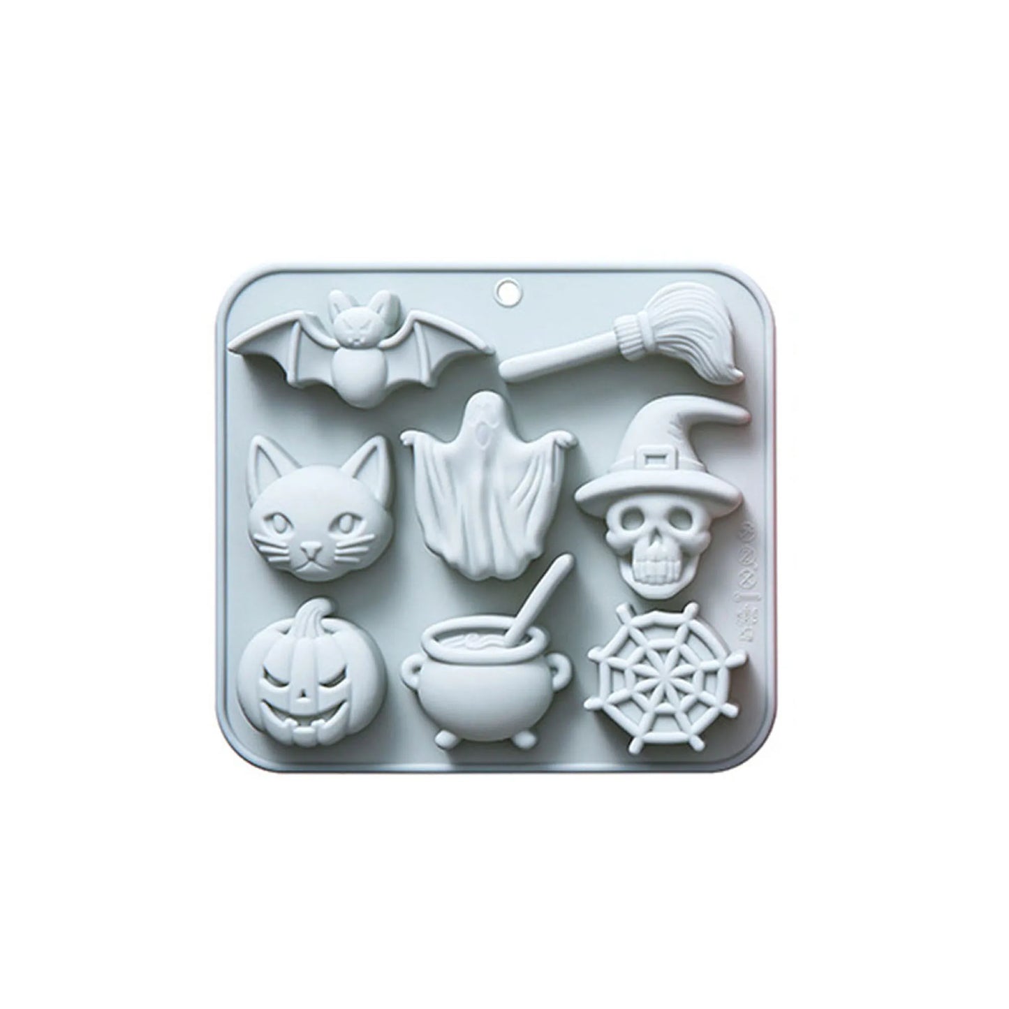 Spooky Halloween Silicone Cake Molds Set with Pumpkin Bat Skull and Ghost Shapes