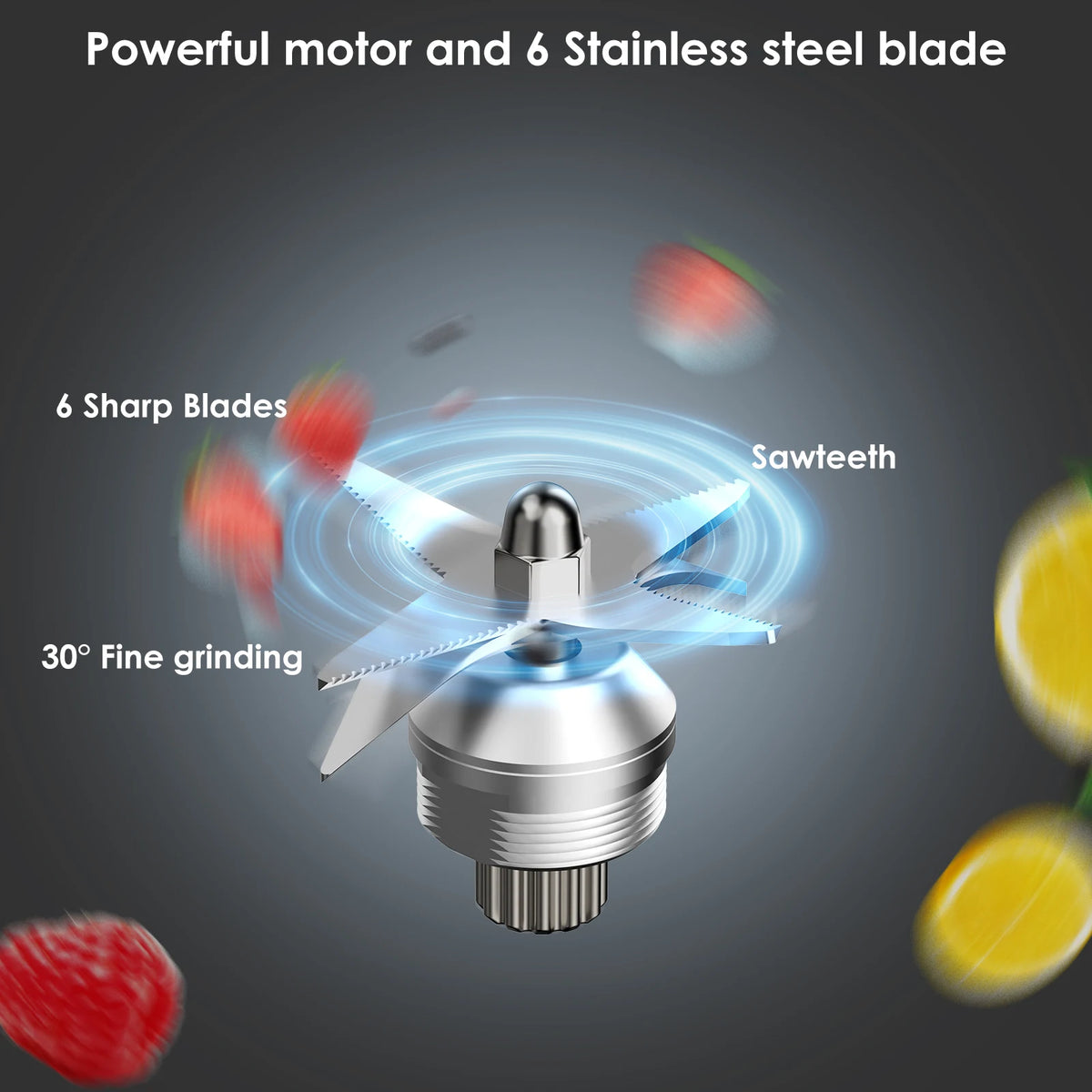 BPA Free 3HP 2200W Heavy Duty Grade Blender, Mixer, Juicer -  High Power Food Processor