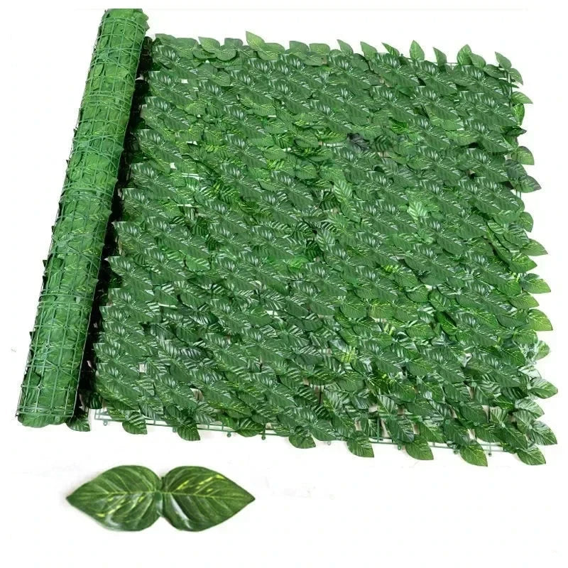Artificial Ivy Hedge Green Leaf Fence Panels Faux Privacy Fence Screen for Home Outdoor Garden Balcony Decoration
