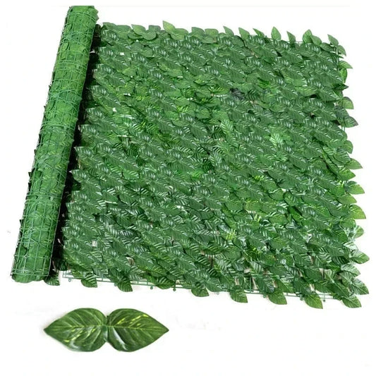 Artificial Ivy Hedge Green Leaf Fence Panels Faux Privacy Fence Screen for Home Outdoor Garden Balcony Decoration
