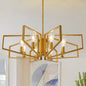Modern Adjustable 8-Light Geometric Pendant Ceiling Light