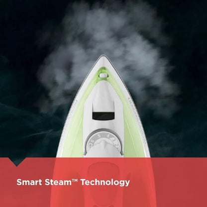 Easy Steam Iron for Clothes, 200W, TrueGlide Nonstick Soleplate, Auto Shut-Off