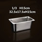 Square pot Kitchen Pans, 304 stainless steel 1/9 1/6 1/4 1/3 Food Chafing pans, Buffet Containers Lid 0.7 mm