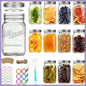 32 oz Mason Jars 12 Pack Wide Mouth with Airtight Lids