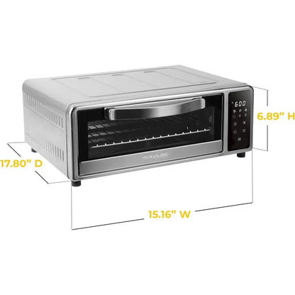 Air Fryer Pizza Oven with Stone Touchscreen Controls with 6 Preset Functions