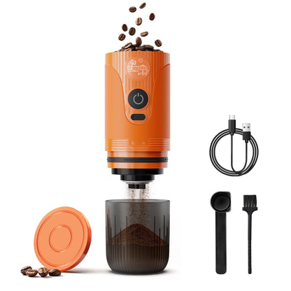 Portable Electric Coffee Bean Grinder, Ceramic Core, Adjustable and Rechargeable