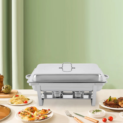 Stainless Steel Chafing Dish Buffet Set, Rectangular Catering Chafer
