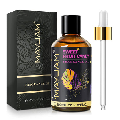 100ml Fragrance Oil, Coconut & Vanilla White Musk Sea Breeze Baby Powder Dragons Blood Sweet Tobacco Freesia for Aromatherapy Diffuser Humidifier Burner, Strawberry Watermelon Cherry Coconut Cranberry