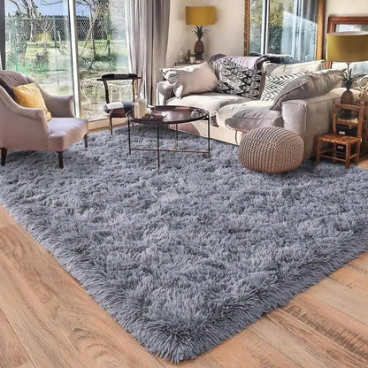 Soft Shag Rugs For Bedroom, Living Room, Luxury Modern Plush Carpet, Non-Slip