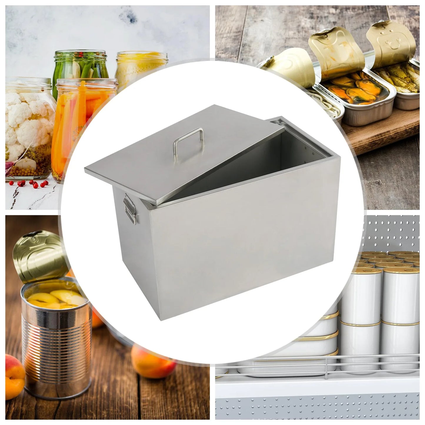 50L Water Bath Canner, with 2 Canning Racks, Stainless Steel Large Capacity