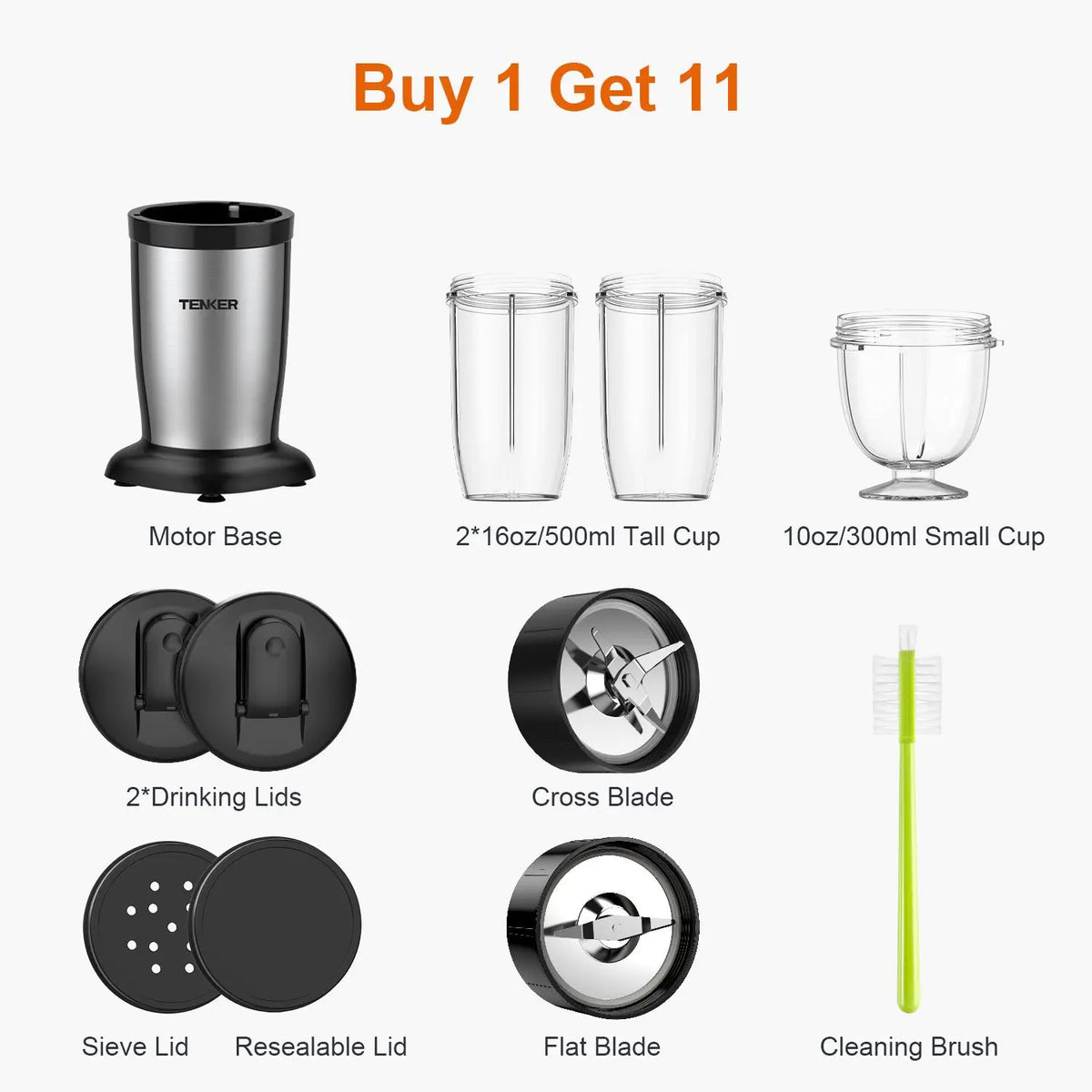 850W Personal Blender with Cups for Shakes and Smoothies, Meat or Fruit Grinding Chopping Blending