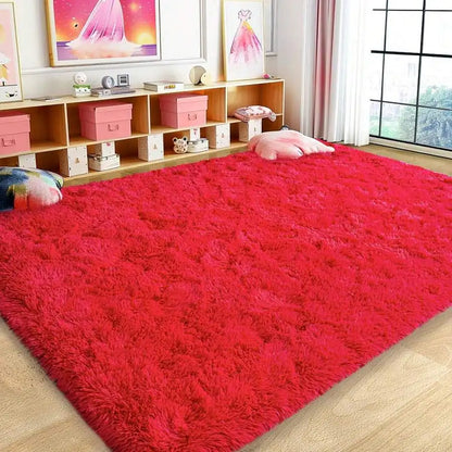Soft Shag Rugs For Bedroom, Living Room, Luxury Modern Plush Carpet, Non-Slip