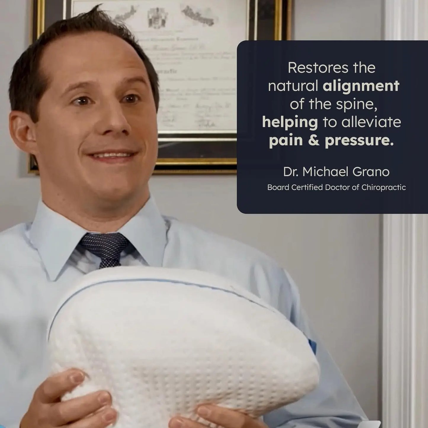 Leg Pillow for Side Sleepers with Cooling Gel Layer for Back Hip Knee Pain Relief