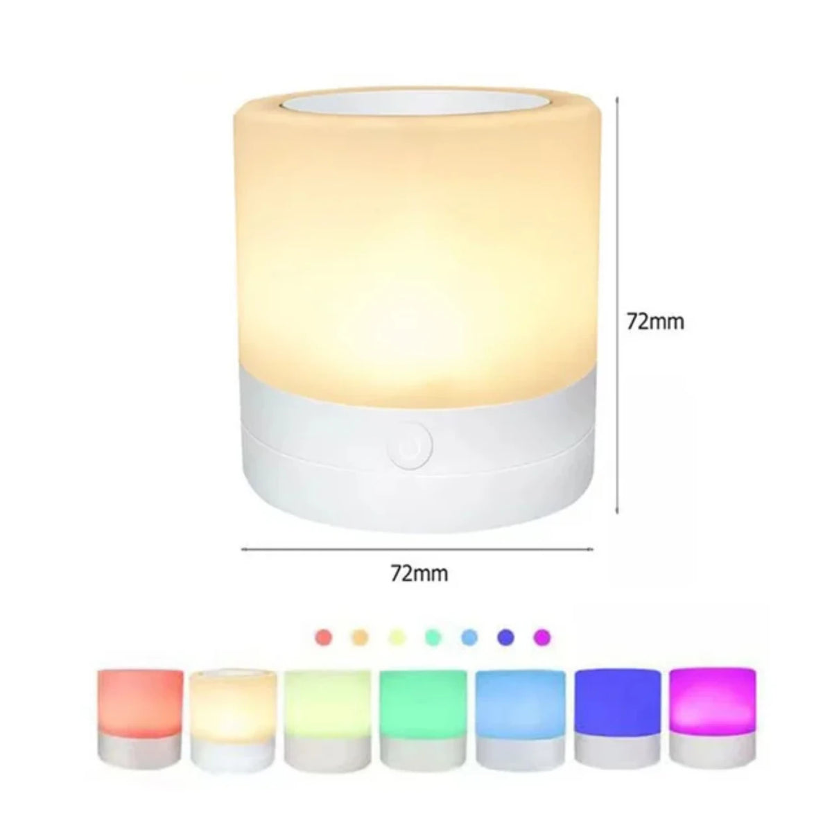 7 Colors Night Light Dimmable LED  Sensor Wooden Bedside Table Lamp with  Adjustable Brightness Remote Control