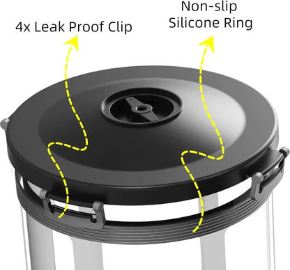 Vacuum Tumbler Marinator for Meat or Vegetable with Leak Proof Clip