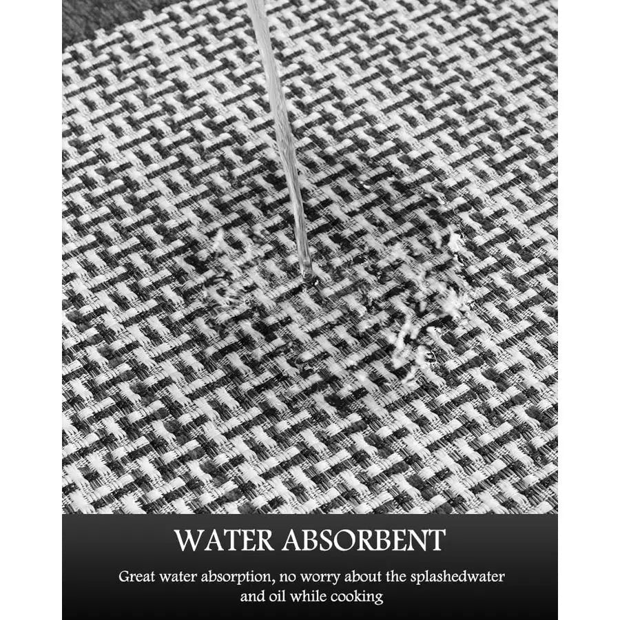 Washable Non Slip Absorbent Kitchen Rugs Sets of 2 Extra Large 2.5x6 20x32