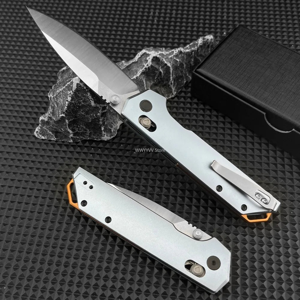 Lightweight Camping Folding Knife, Premium 440C Blade with Carbon Fiber Handle, Versatile Outdoor Gear