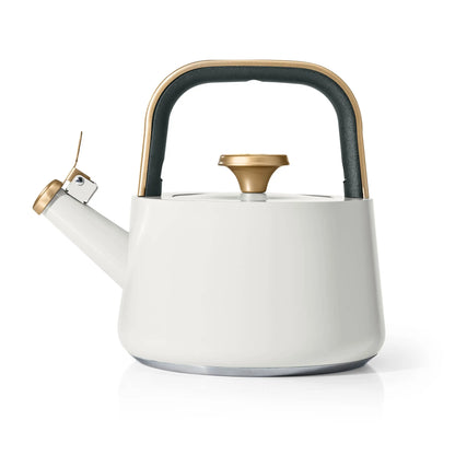 Beautiful 1.8L Ceramic Non-Stick Stovetop Tea Kettle, Sage Green by Drew Barrymore