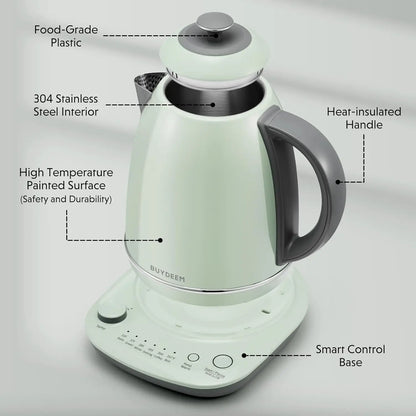 Electric Kettle with Temperature Control, Quick Boil, Stainless Steel