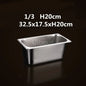 Square pot Kitchen Pans, 304 stainless steel 1/9 1/6 1/4 1/3 Food Chafing pans, Buffet Containers Lid 0.7 mm