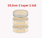 Bamboo Food Steamer basket with Stainless Steel Banding