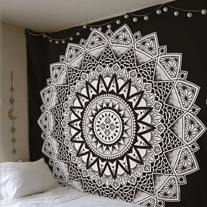 Polyester Mandala Print Tapestry Wall Hanging