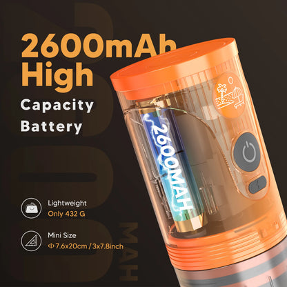 Portable Electric Coffee Bean Grinder, Ceramic Core, Adjustable and Rechargeable