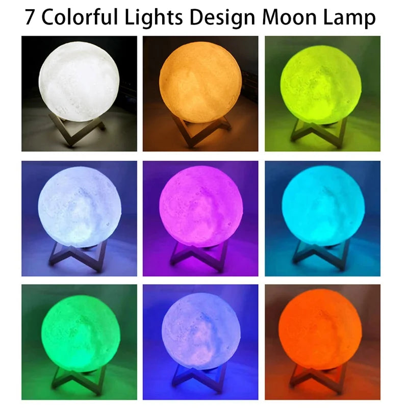 LED Moon Galaxy Light, Moon Night Light