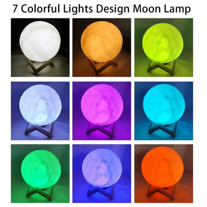 LED Moon Galaxy Light, Moon Night Light