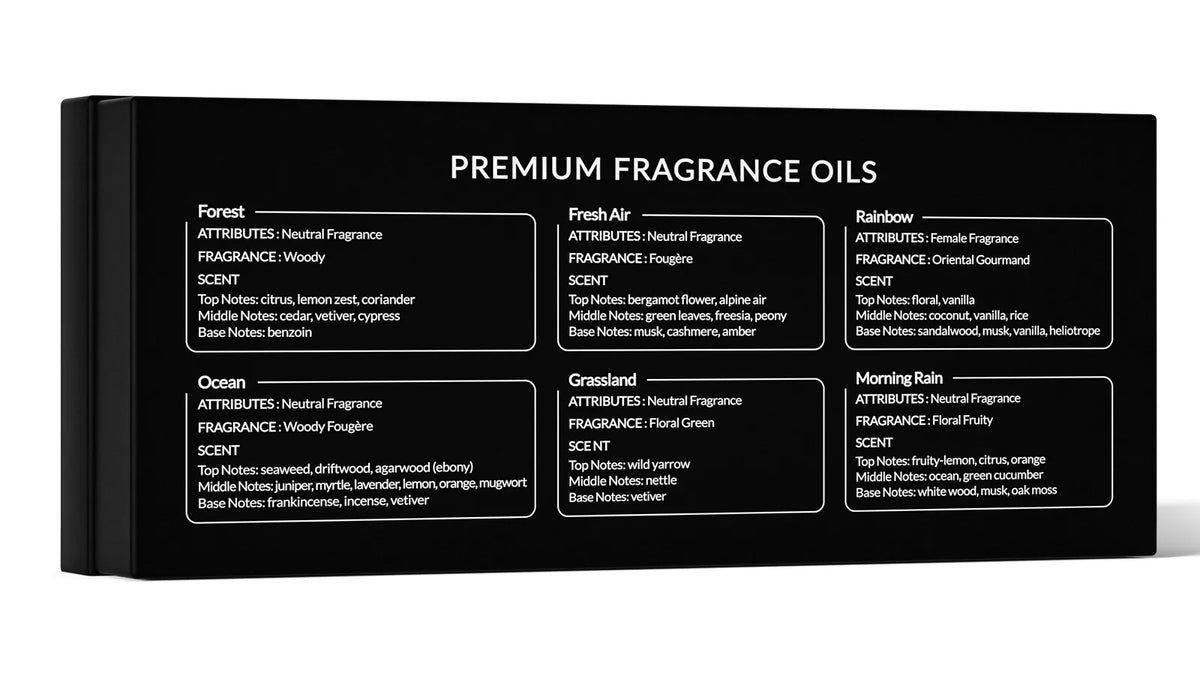 Fragrance Oils Set-Nature Theme | TOP 6 Gift Set Use For Aromatherapy, Diffuser