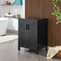 Black 24" Bathroom Vanity with Sink Combo, Grooved, Customized