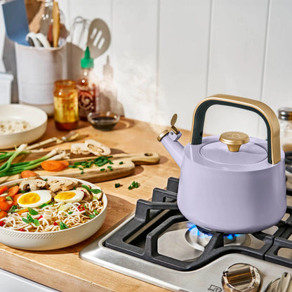 Beautiful 1.8L Ceramic Non-Stick Stovetop Tea Kettle, Sage Green by Drew Barrymore