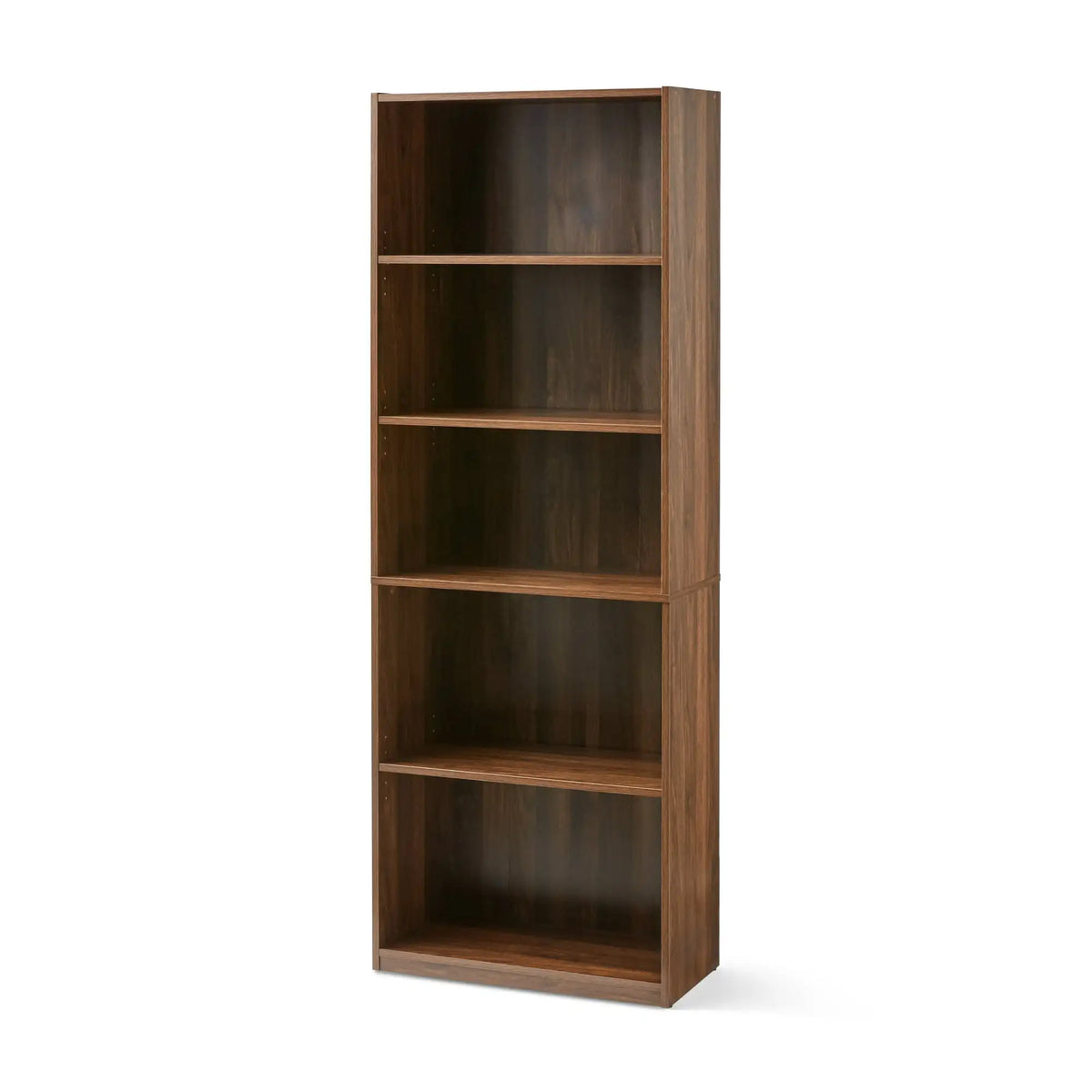 Mainstays 5-Shelf Bookcase with Adjustable Shelves, White
