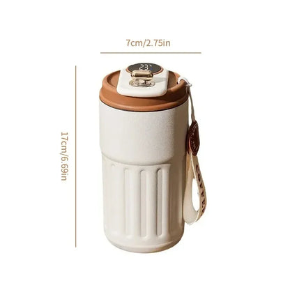 450ML Stainless Steel Thermo Water Bottle, LED Temperature Display Coffee Cup
