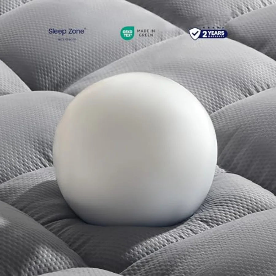Mattress Topper, Extra Thick Fitted Mattress Pad w/ Deep Pockets