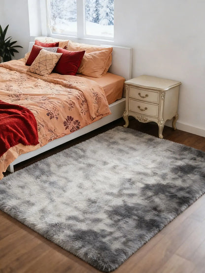 6x9 Ft Large Shag Rugs for Living Room Decor, Tie-Dyed Ultra Soft Fluffy Furry Area Rugs for Bedroom Indoor Floor