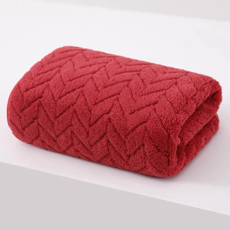 High Quality Thick Coral Velvet Bath Towels, Soft and Absorbent, Sports Beach Towels